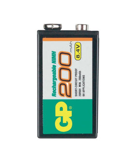 GP 6F22 laddbart batteri 8,4 V 200 mAh