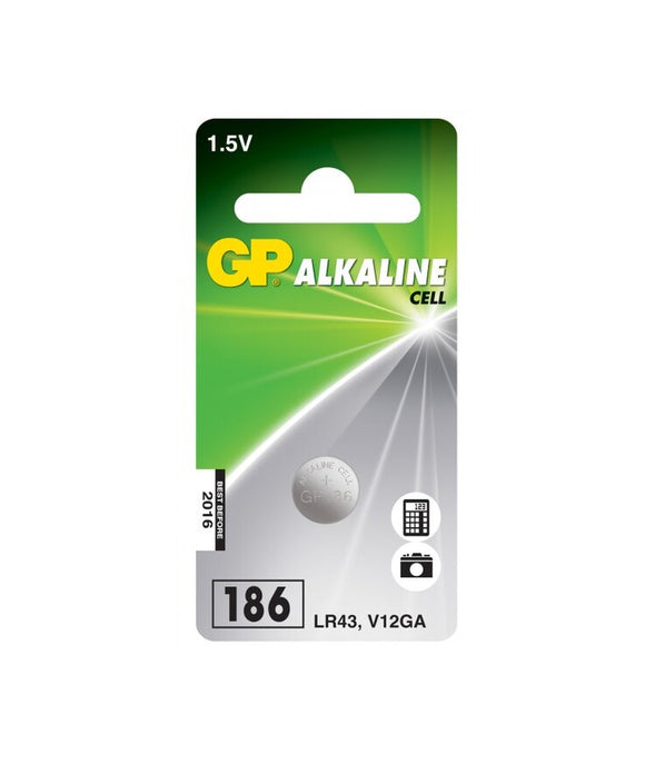 LR43 / 186 alkaliskt knappcellsbatteri – 1,5 V