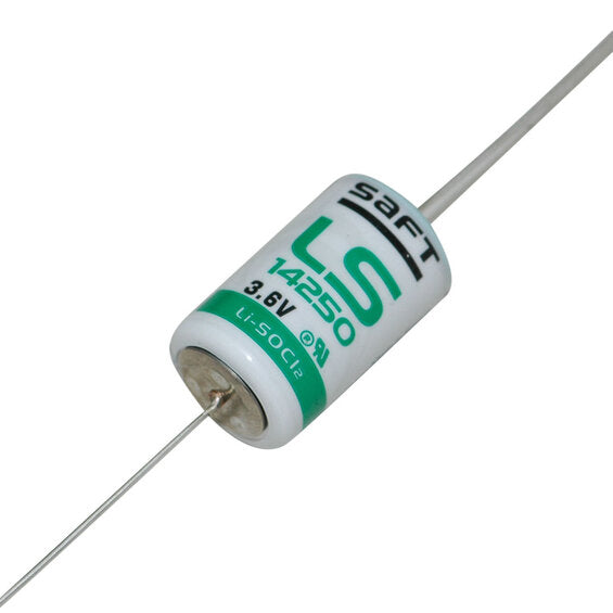 Saft LS14250CNA 1/2 AA litiumbatteri 3,6 V med axiella trådar