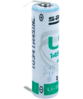 Saft LS14500CNR AA litiumbatteri 3,6 V med lödfanor