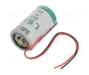 Saft LS26500PR C litiumbatteri 3,6 V 7300 mAh med kabel