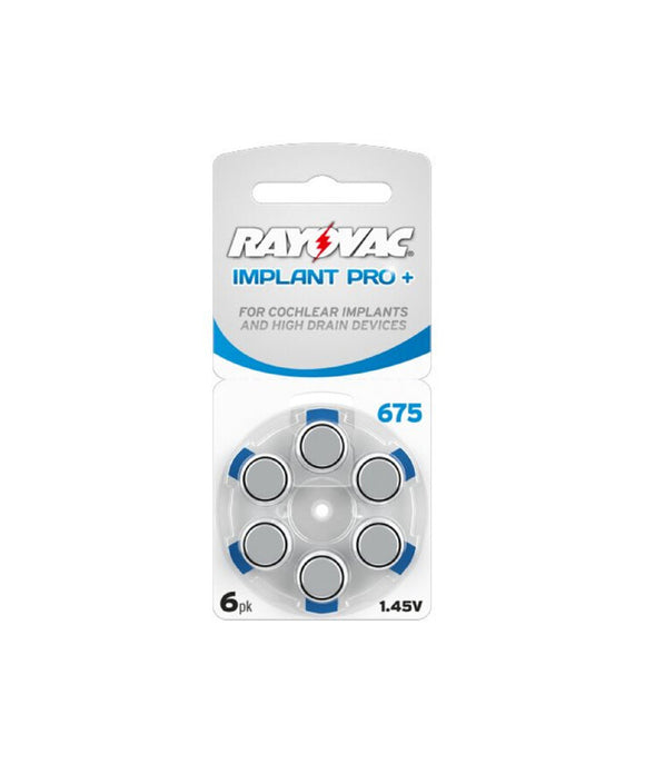 Rayovac Implant Pro+ 675 hörapparatsbatterier