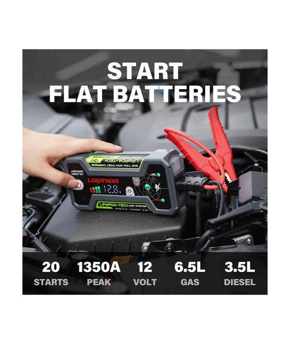Lokithor J1350 Pro 12 V 1350 A startbooster