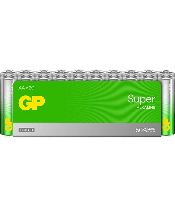 GP Super Alkaline AA LR6 1,5 V – 20-pack