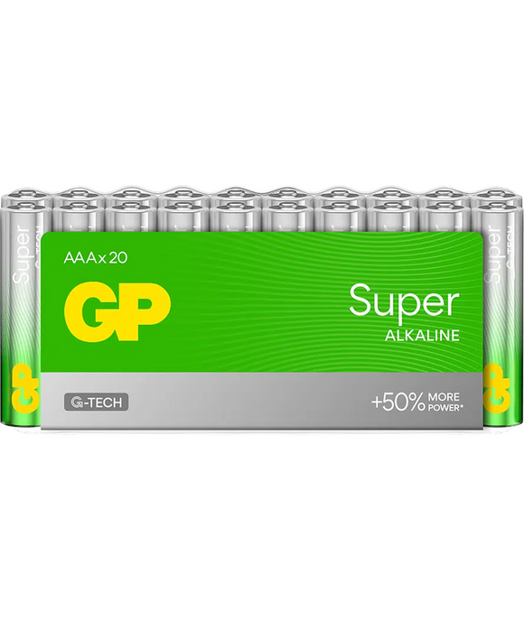 GP Super Alkaline AAA LR03 1,5 V – 20-pack