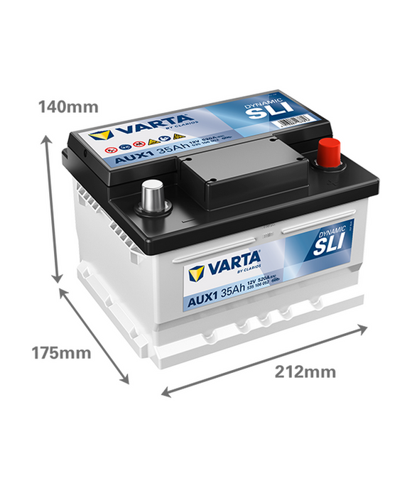 Varta AUX1 stödbatteri 12 V 35 Ah