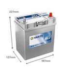 40 Ah Startbatteri Varta Dynamic SLI A14