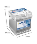 44 Ah Startbatteri Varta Dynamic SLI B36