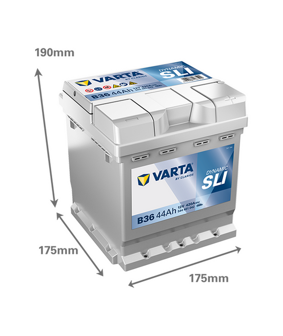 44 Ah Startbatteri Varta Dynamic SLI B36