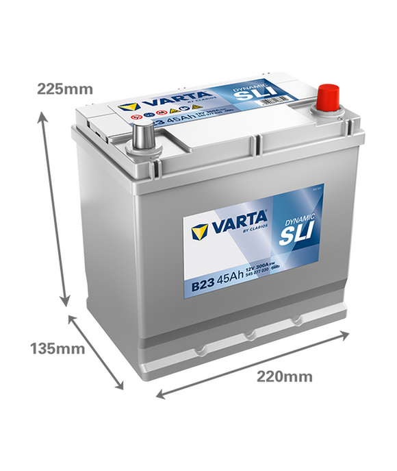 45 Ah Startbatteri Varta Dynamic SLI B23