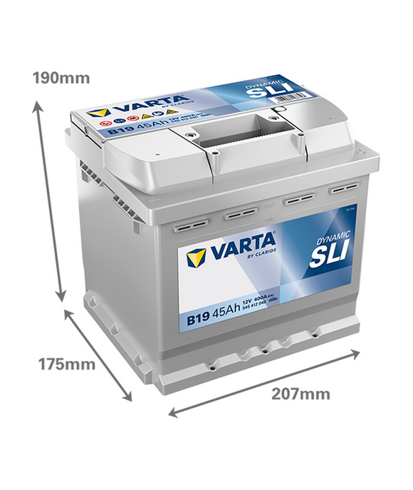 45 Ah Startbatteri Varta Dynamic SLI B19