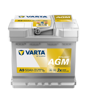 50 Ah Startbatteri Varta Dynamic AGM A9