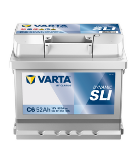 52 Ah Startbatteri Varta Dynamic SLI C6