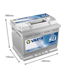 60 Ah Startbatteri Varta Dynamic SLI D24