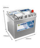 60 Ah Startbatteri Varta Dynamic SLI D47