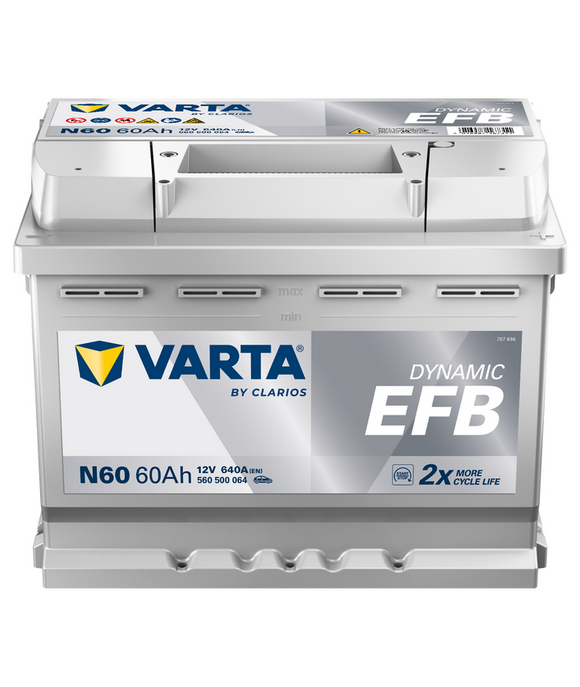 60 Ah Startbatteri Varta Dynamic EFB N60