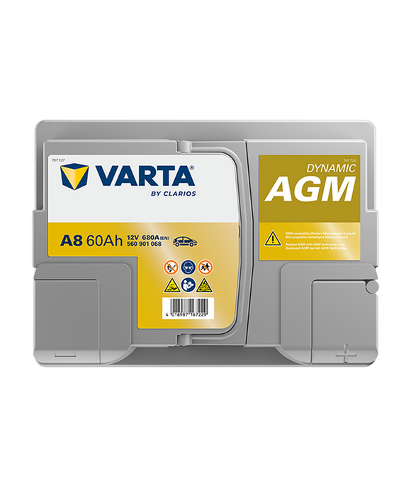 60 Ah Startbatteri Varta Dynamic AGM A8