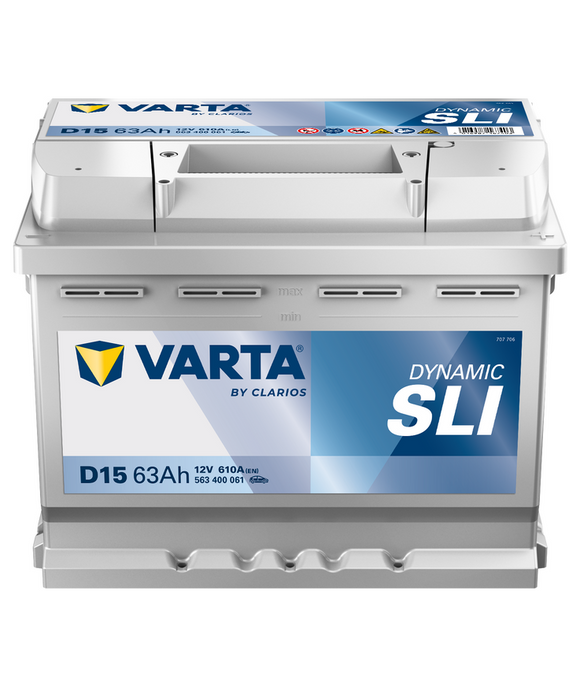 63 Ah Startbatteri Varta Dynamic SLI D15