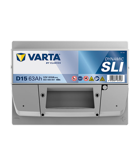 63 Ah Startbatteri Varta Dynamic SLI D15