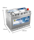 70 Ah Startbatteri Varta Dynamic SLI E23