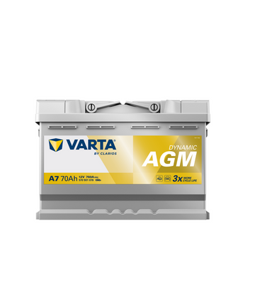 70 Ah Startbatteri Varta Dynamic AGM A7