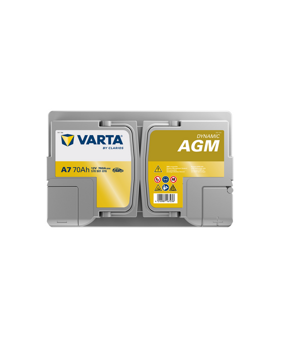 70 Ah Startbatteri Varta Dynamic AGM A7
