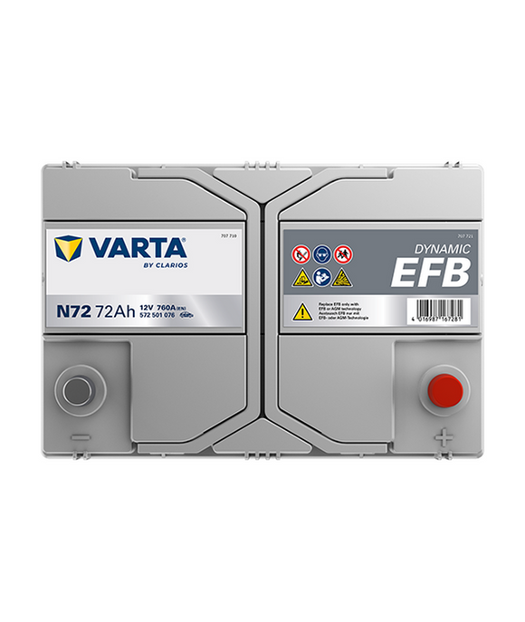 72 Ah Startbatteri Varta Dynamic EFB N72