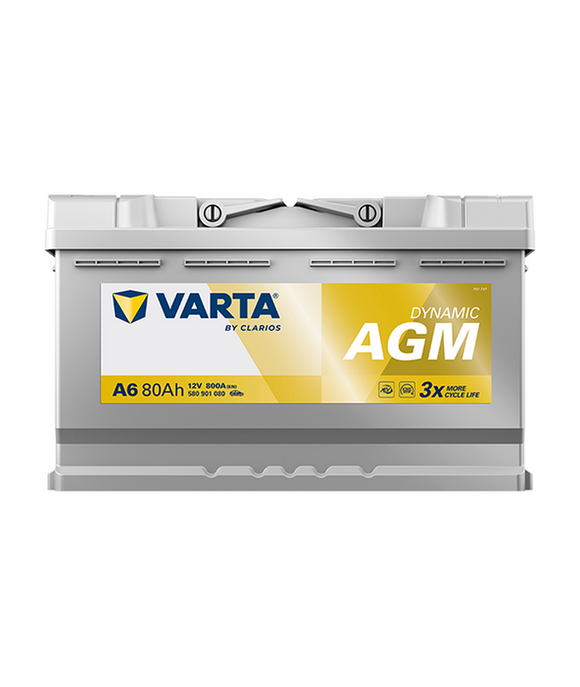 80 Ah Startbatteri Varta Dynamic AGM A6