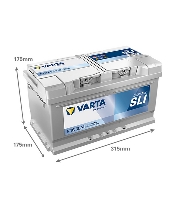 85 Ah Startbatteri Varta Dynamic SLI F18