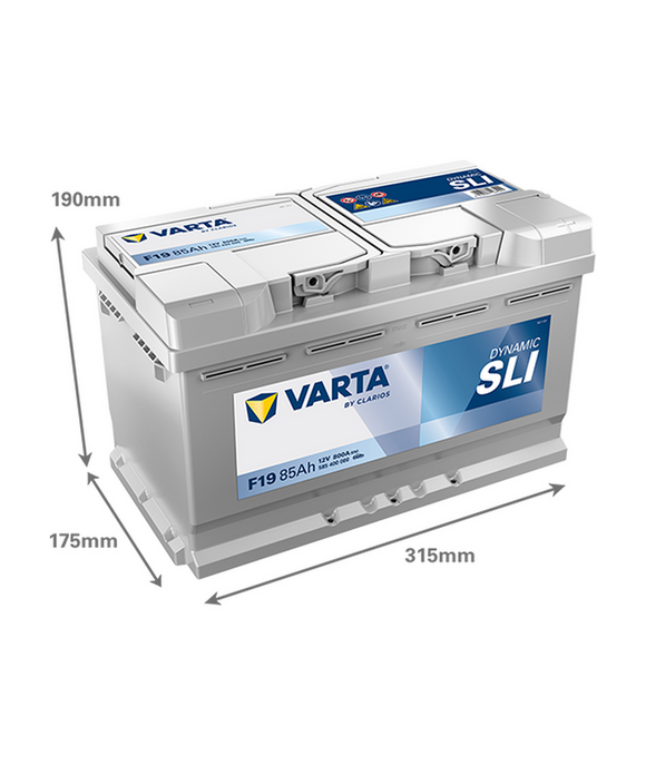 85 Ah Startbatteri Varta Dynamic SLI F19