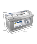 95 Ah Startbatteri Varta Dynamic EFB N95