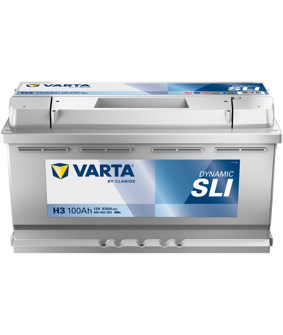 100 Ah Startbatteri Varta Dynamic SLI H3