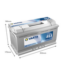 100 Ah Startbatteri Varta Dynamic SLI H3