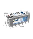 130 Ah Startbatteri Varta Promotive SLI J10