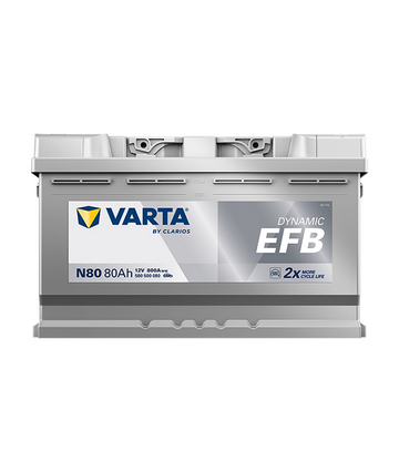 80 Ah Startbatteri Varta Dynamic EFB N80