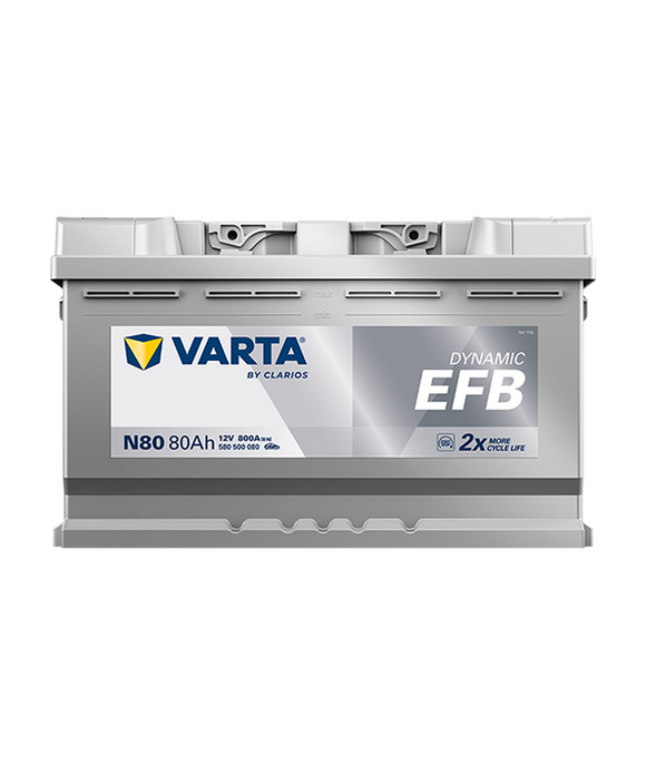 80 Ah Startbatteri Varta Dynamic EFB N80