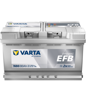 80 Ah Startbatteri Varta Dynamic EFB N80