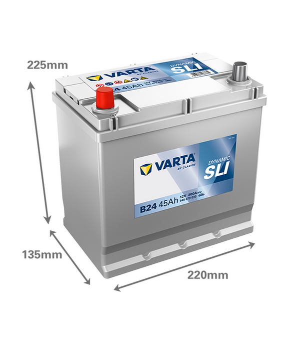 45 Ah Startbatteri Varta Dynamic SLI B24