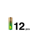 GP Ultra Alkaline 12 AA + 12 AAA med handfläkt