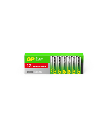 GP Super Alkaline AAA LR03 1,5 V – 12-pack