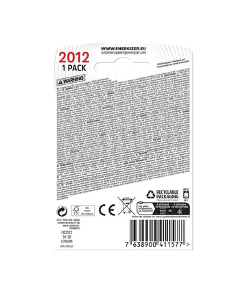 CR2012 3 V litiumknappcellsbatteri