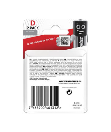 Energizer Max D LR20 1,5 V – 2-pack