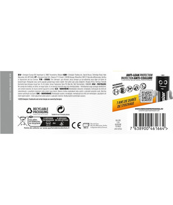 Energizer Industrial AA LR6 1,5 V – 10-pack