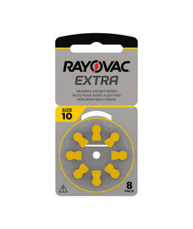 Rayovac Extra 10 gul hörapparatsbatterier – 8-pack