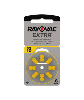 Rayovac Extra 10 gul hörapparatsbatterier – 8-pack