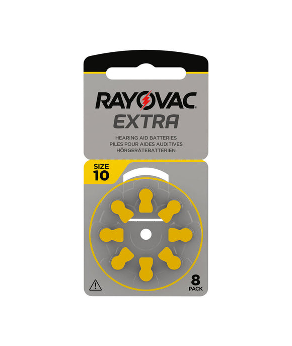 Rayovac Extra 10 gul hörapparatsbatterier – 8-pack