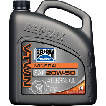 Bel-Ray V-Twin Mineral 20W-50 4T 4 L