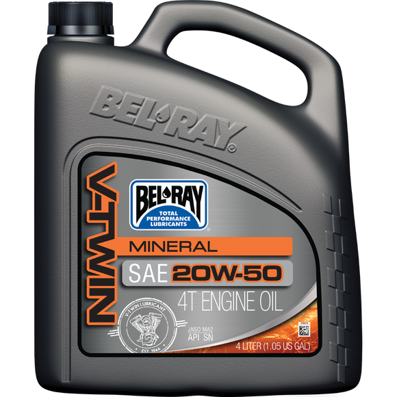 Bel-Ray V-Twin Mineral 20W-50 4T 4 L