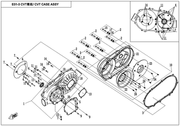 CVT CASE GROUP A /FOR RED BEARING SLEEVE