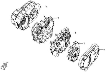 LH CRANKCASE SUB ASSY